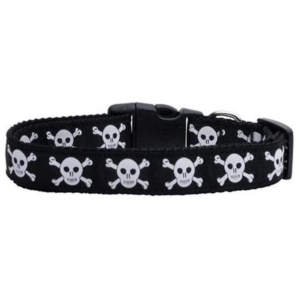 Unconditional Love Skulls Nylon Ribbon Dog Collars Medium UN805136